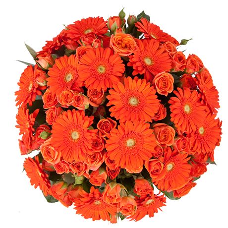 Gėlių puokštė„Oranžinė svajonė“