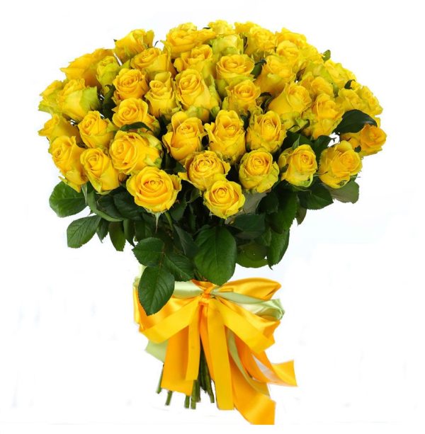 Rožių puokštė„Geltona“