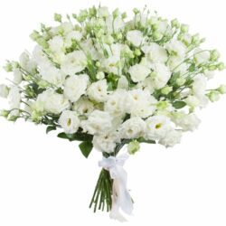 Gėlių puokštė ” Baltos eustomos”